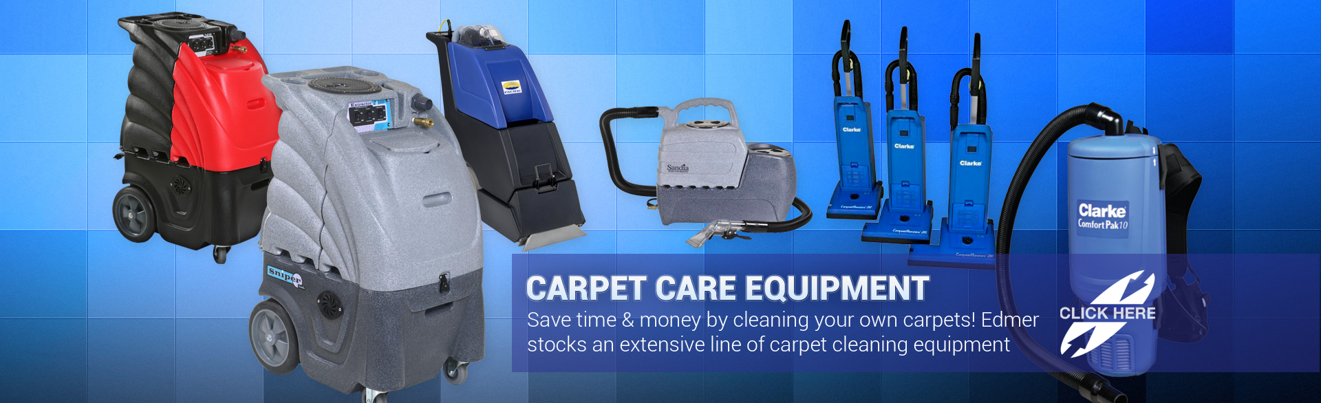 Carpet care equipment